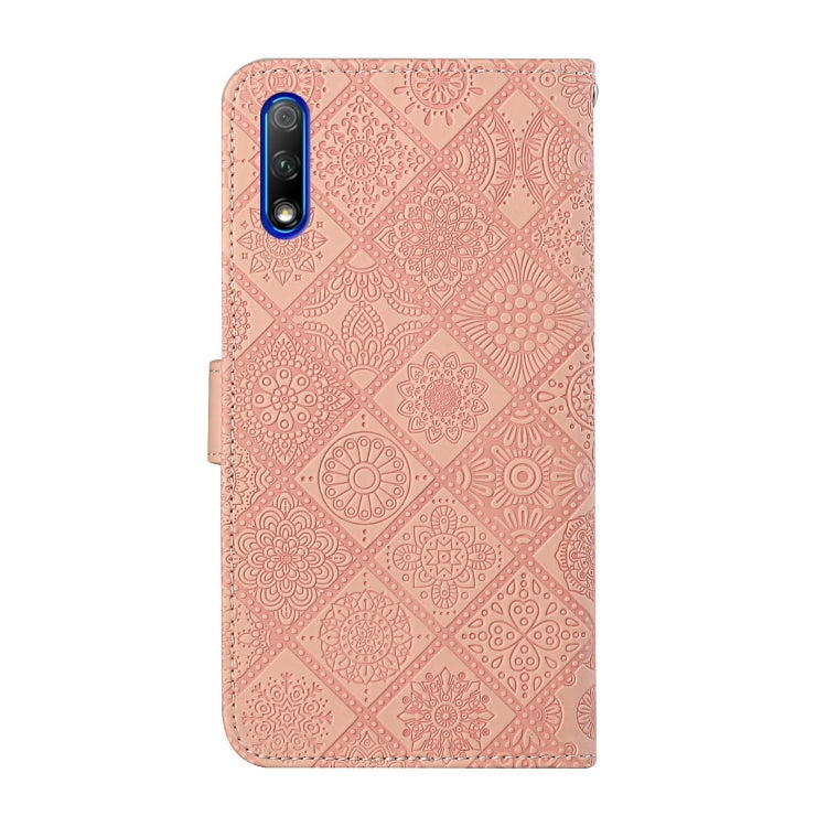For Huawei Honor 9X / 9X Pro Ethnic Style Embossed Pattern Horizontal Flip Leather Case with Holder & Card Slots & Wallet & Lanyard