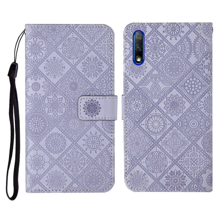 For Huawei Honor 9X / 9X Pro Ethnic Style Embossed Pattern Horizontal Flip Leather Case with Holder & Card Slots & Wallet & Lanyard