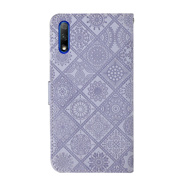For Huawei Honor 9X / 9X Pro Ethnic Style Embossed Pattern Horizontal Flip Leather Case with Holder & Card Slots & Wallet & Lanyard
