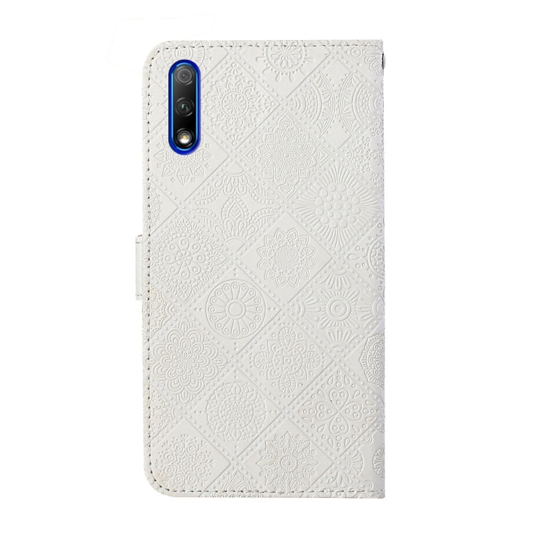 For Huawei Honor 9X / 9X Pro Ethnic Style Embossed Pattern Horizontal Flip Leather Case with Holder & Card Slots & Wallet & Lanyard