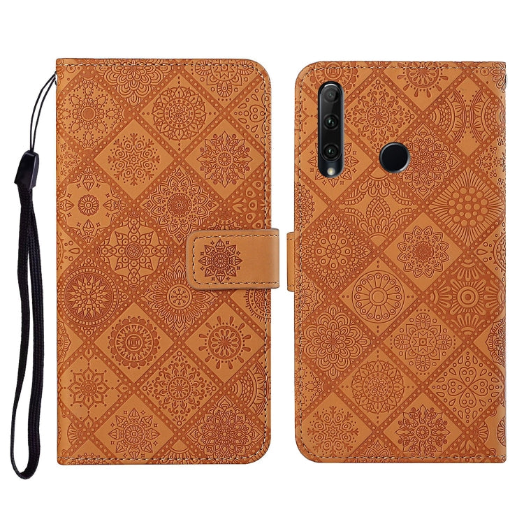 Huawei Honor 20 lite / 10i Ethnic Style Embossed Pattern Horizontal Flip Leather Case with Holder & Card Slots & Wallet & Lanyard