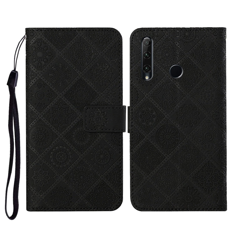 Huawei Honor 20 lite / 10i Ethnic Style Embossed Pattern Horizontal Flip Leather Case with Holder & Card Slots & Wallet & Lanyard