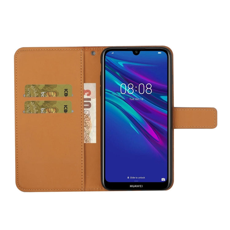 For Huawei Y7 (2019) Ethnic Style Embossed Pattern Horizontal Flip Leather Case with Holder & Card Slots & Wallet & Lanyard
