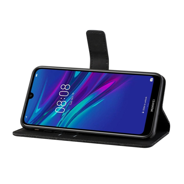 For Huawei Y7 (2019) Ethnic Style Embossed Pattern Horizontal Flip Leather Case with Holder & Card Slots & Wallet & Lanyard