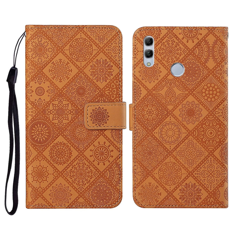 For Huawei P smart 2019 / Honor 10 Lite Ethnic Style Embossed Pattern Horizontal Flip Leather Case with Holder & Card Slots & Wallet & Lanyard