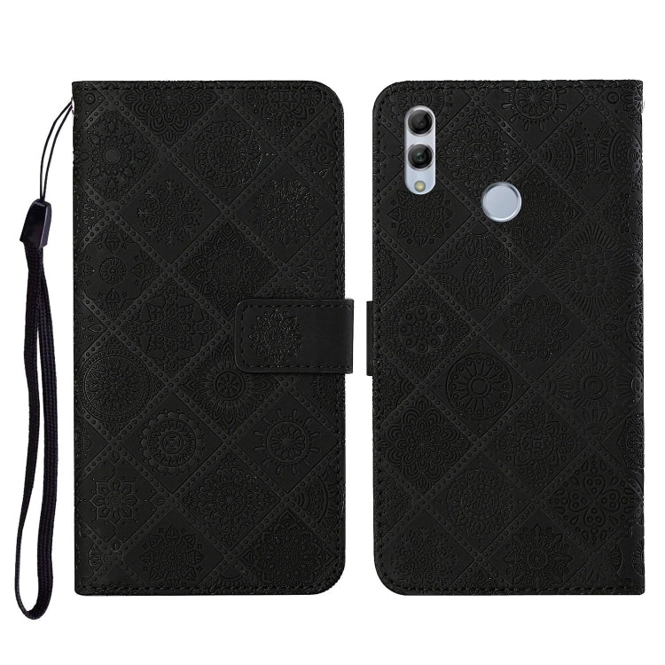 For Huawei P smart 2019 / Honor 10 Lite Ethnic Style Embossed Pattern Horizontal Flip Leather Case with Holder & Card Slots & Wallet & Lanyard