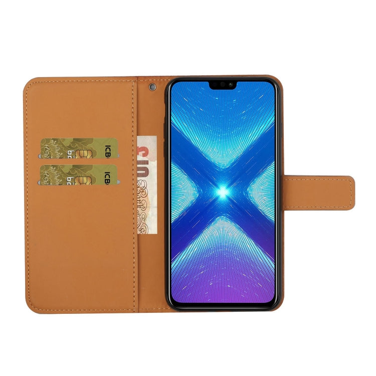 For Huawei Honor 8X Ethnic Style Embossed Pattern Horizontal Flip Leather Case with Holder & Card Slots & Wallet & Lanyard