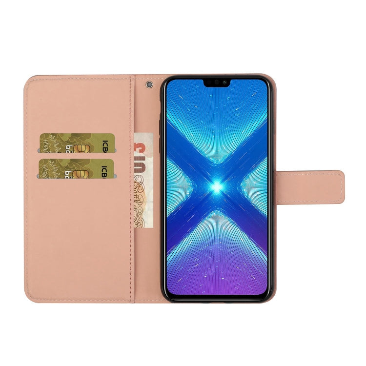 For Huawei Honor 8X Ethnic Style Embossed Pattern Horizontal Flip Leather Case with Holder & Card Slots & Wallet & Lanyard