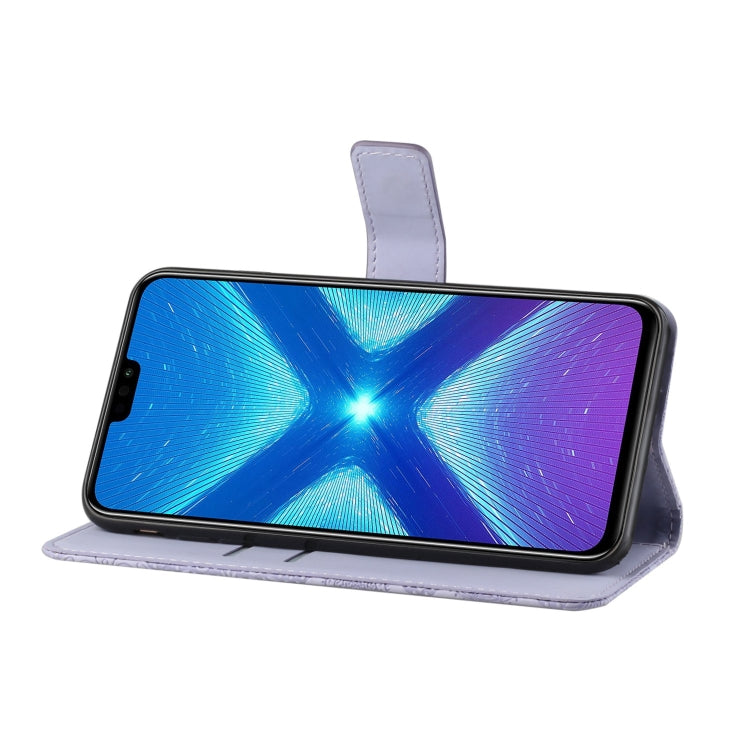 For Huawei Honor 8X Ethnic Style Embossed Pattern Horizontal Flip Leather Case with Holder & Card Slots & Wallet & Lanyard