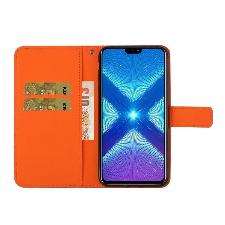 For Huawei Honor 8X Ethnic Style Embossed Pattern Horizontal Flip Leather Case with Holder & Card Slots & Wallet & Lanyard