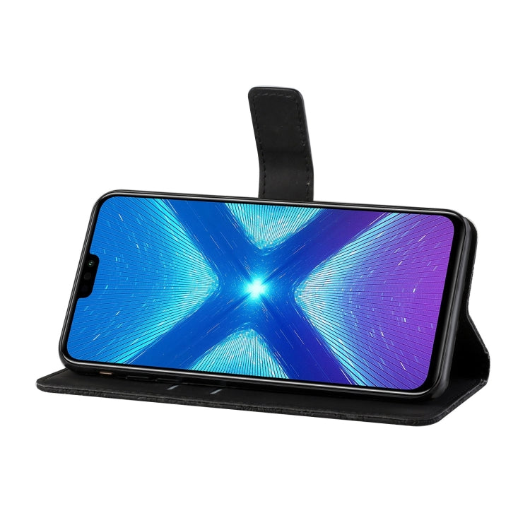 For Huawei Honor 8X Ethnic Style Embossed Pattern Horizontal Flip Leather Case with Holder & Card Slots & Wallet & Lanyard