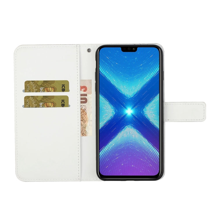 For Huawei Honor 8X Ethnic Style Embossed Pattern Horizontal Flip Leather Case with Holder & Card Slots & Wallet & Lanyard