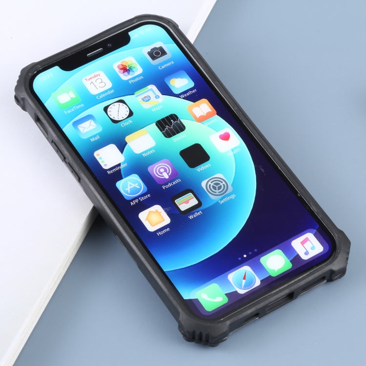 For iPhone 12 / 12 Pro Camouflage Armor Shockproof TPU + PC Magnetic Protective Case with Holder