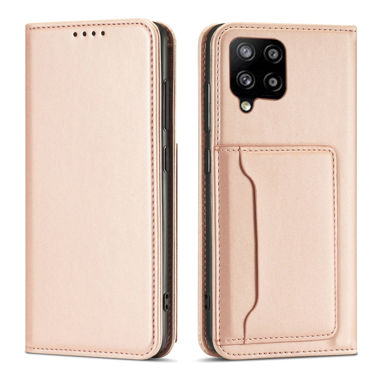 For Samsung Galaxy A42 5G Strong Magnetism Liquid Feel Horizontal Flip Leather Case with Holder & Card Slots & Wallet