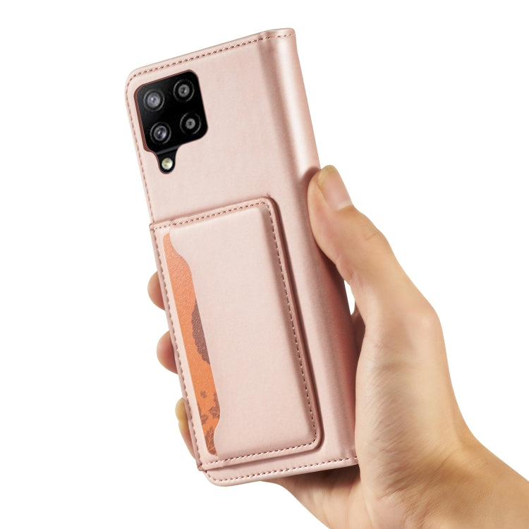 For Samsung Galaxy A42 5G Strong Magnetism Liquid Feel Horizontal Flip Leather Case with Holder & Card Slots & Wallet