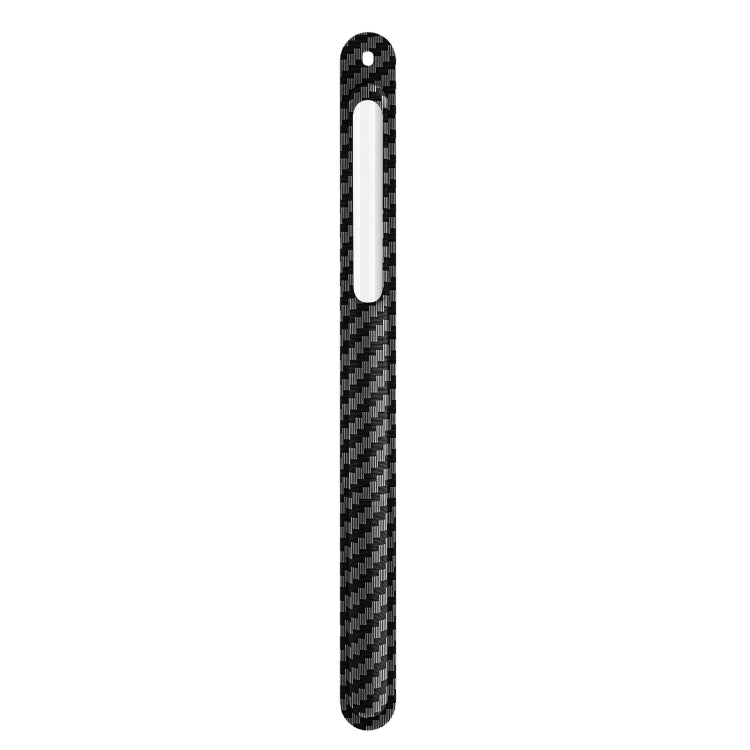 TPU Carbon Fiber Pattern Capacitor Stylus Pen Protective Case with Hook For Apple Pencil 1