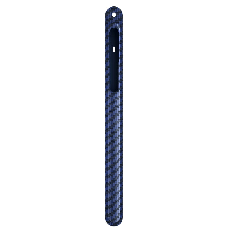 TPU Carbon Fiber Pattern Capacitor Stylus Pen Protective Case with Hook For Apple Pencil 1