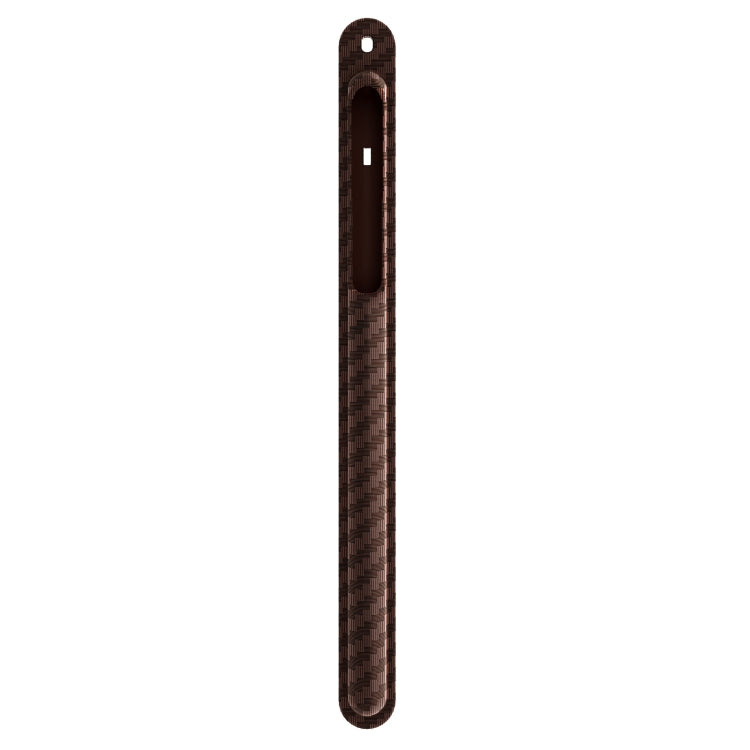 TPU Carbon Fiber Pattern Capacitor Stylus Pen Protective Case with Hook For Apple Pencil 1