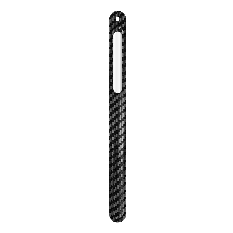 TPU Carbon Fiber Pattern Capacitor Stylus Pen Protective Case with Hook For Apple Pencil 2