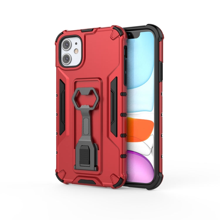 Peacock Style PC + TPU Protective Case with Bottle Opener For iPhone 11