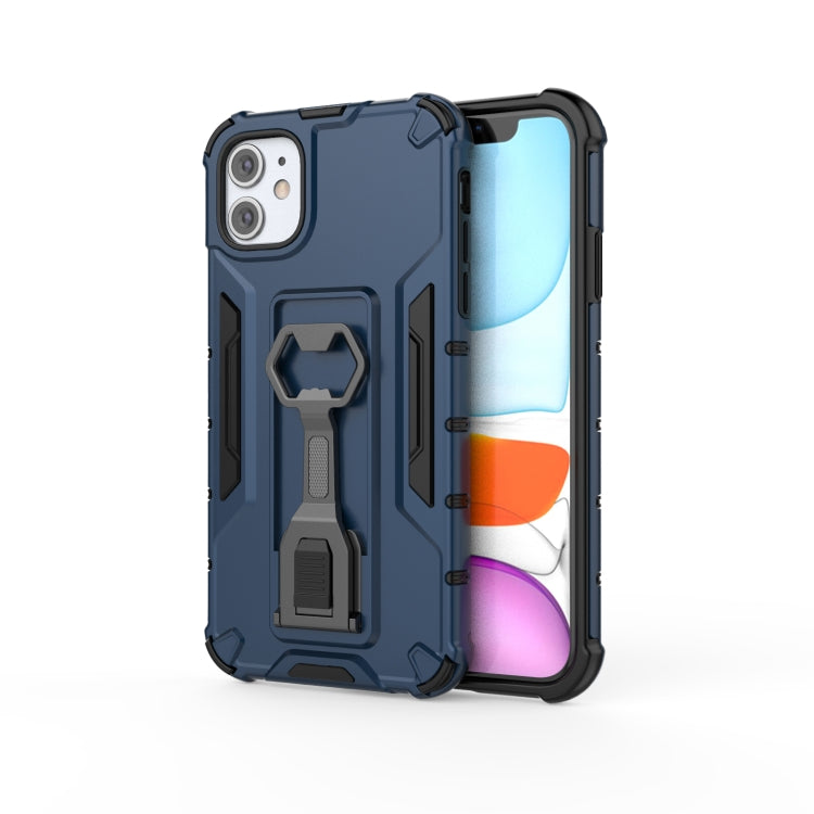 Peacock Style PC + TPU Protective Case with Bottle Opener For iPhone 11