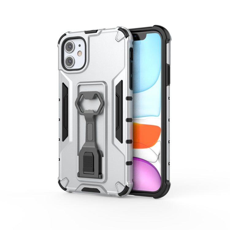 Peacock Style PC + TPU Protective Case with Bottle Opener For iPhone 11