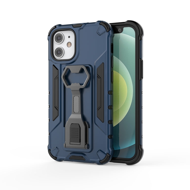 For iPhone 12 mini Peacock Style PC + TPU Protective Case with Bottle Opener