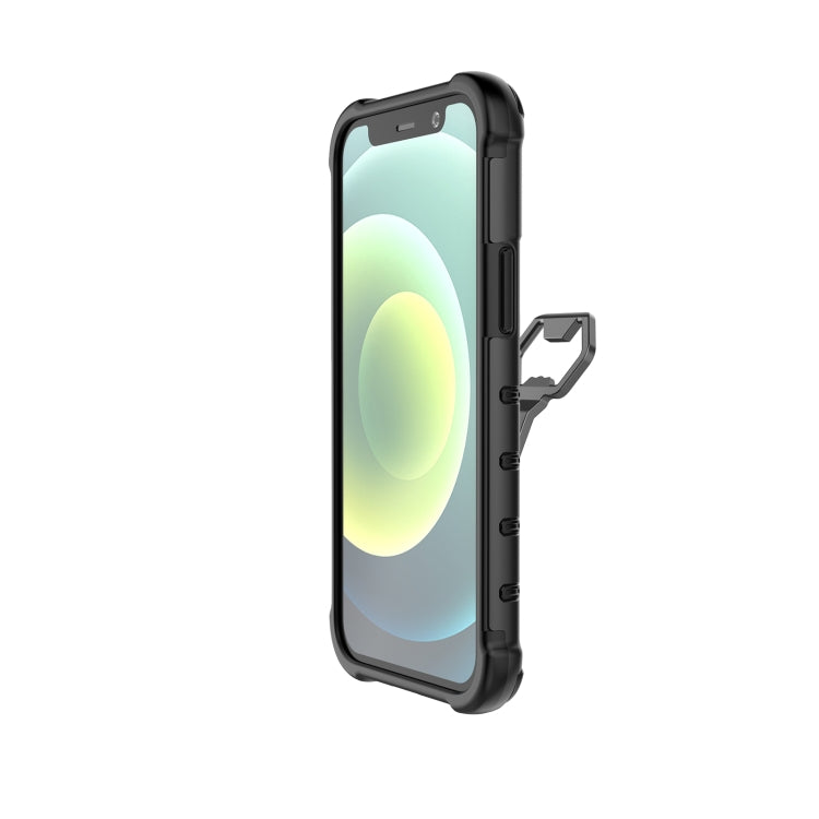For iPhone 12 mini Peacock Style PC + TPU Protective Case with Bottle Opener