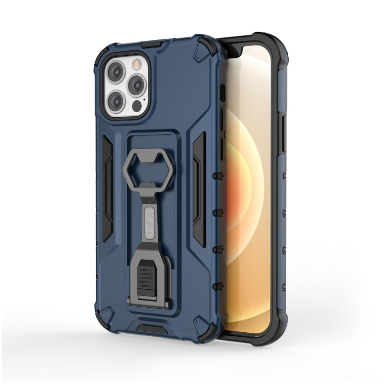 For iPhone 12 / 12 Pro Peacock Style PC + TPU Protective Case with Bottle Opener