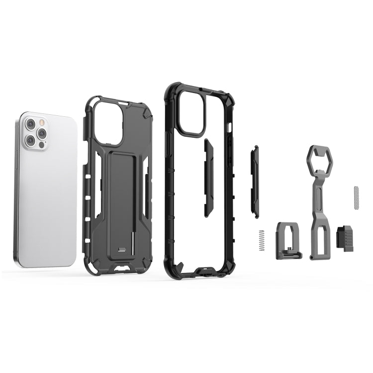 For iPhone 12 / 12 Pro Peacock Style PC + TPU Protective Case with Bottle Opener