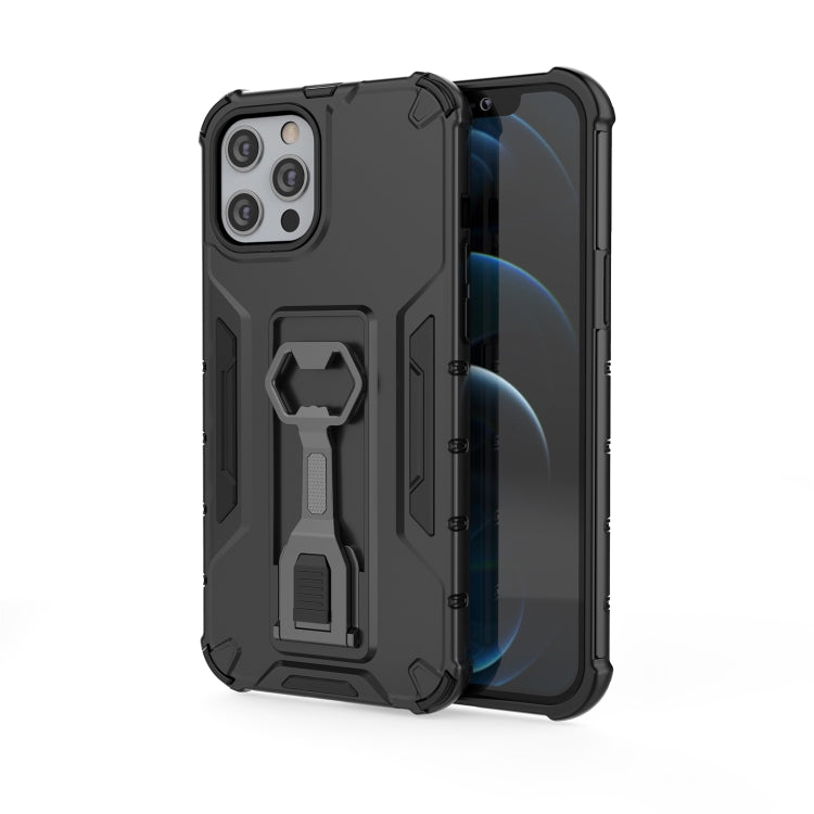For iPhone 12 Pro Max Peacock Style PC + TPU Protective Case with Bottle Opener