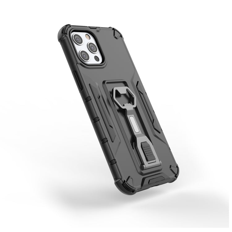 For iPhone 12 Pro Max Peacock Style PC + TPU Protective Case with Bottle Opener