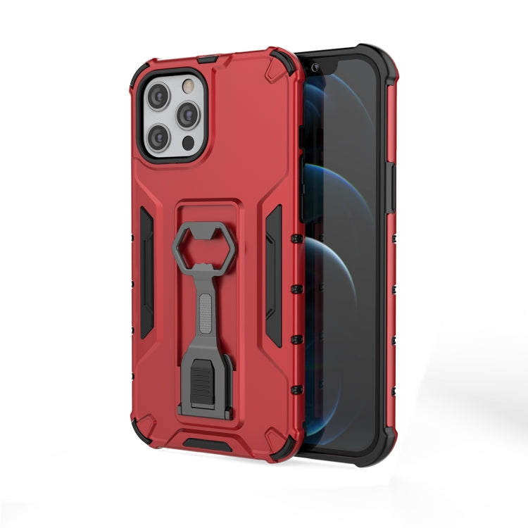 For iPhone 12 Pro Max Peacock Style PC + TPU Protective Case with Bottle Opener