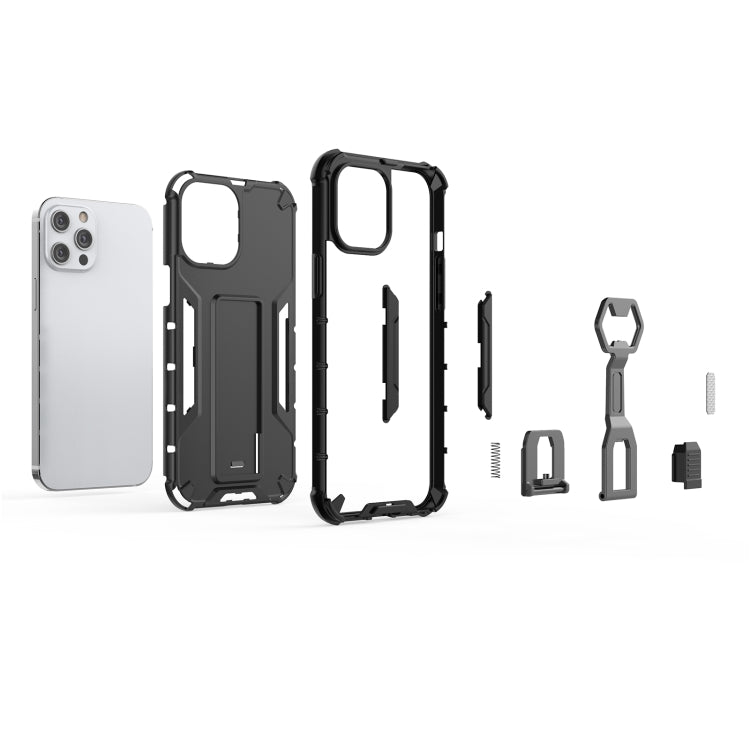 For iPhone 12 Pro Max Peacock Style PC + TPU Protective Case with Bottle Opener