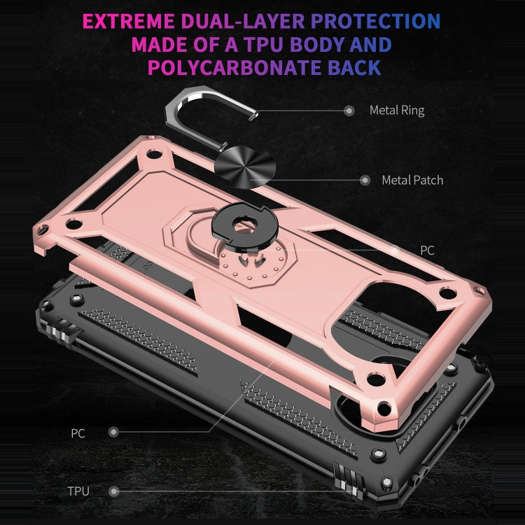 For Xiaomi Poco X3 NFC Shockproof TPU + PC Protective Case with 360 Degree Rotating Holder