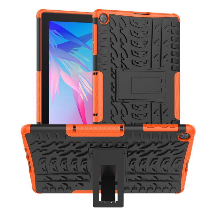For Huawei MatePad T10/T10S/Enjoy 2 Tire Texture Shockproof TPU+PC Protective Case with Holder