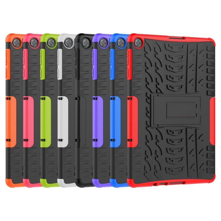 For Huawei MatePad T10/T10S/Enjoy 2 Tire Texture Shockproof TPU+PC Protective Case with Holder