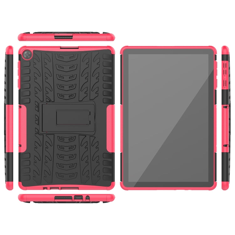 For Huawei MatePad T10/T10S/Enjoy 2 Tire Texture Shockproof TPU+PC Protective Case with Holder