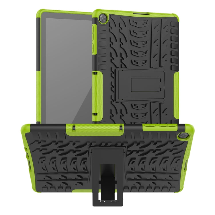 For Huawei MatePad T10/T10S/Enjoy 2 Tire Texture Shockproof TPU+PC Protective Case with Holder