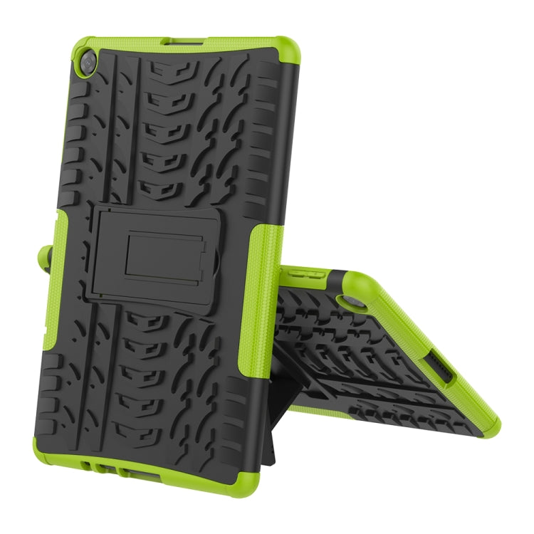 For Huawei MatePad T10/T10S/Enjoy 2 Tire Texture Shockproof TPU+PC Protective Case with Holder