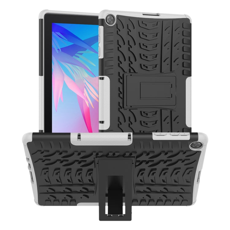 For Huawei MatePad T10/T10S/Enjoy 2 Tire Texture Shockproof TPU+PC Protective Case with Holder