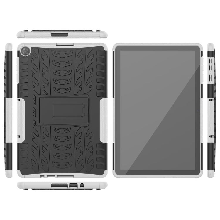For Huawei MatePad T10/T10S/Enjoy 2 Tire Texture Shockproof TPU+PC Protective Case with Holder
