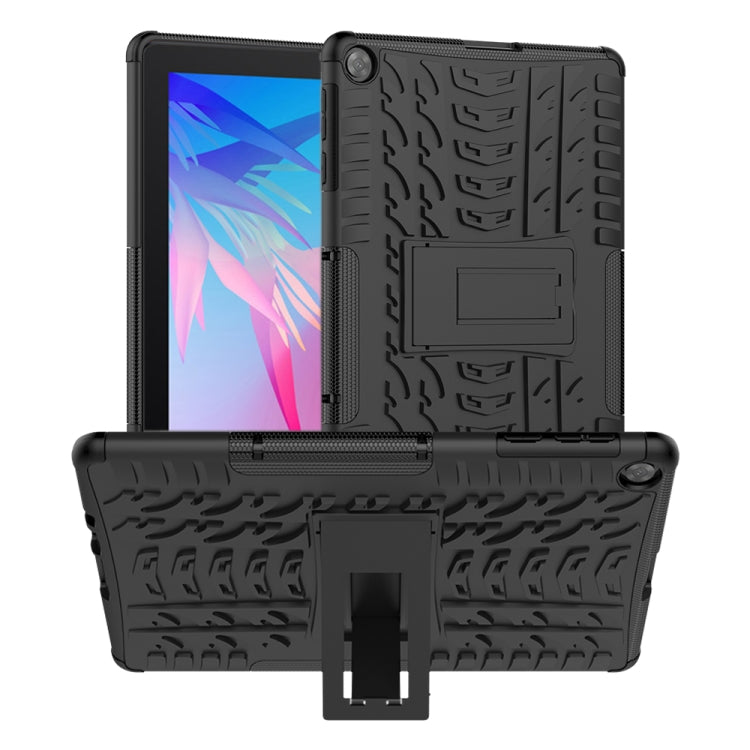 For Huawei MatePad T10/T10S/Enjoy 2 Tire Texture Shockproof TPU+PC Protective Case with Holder