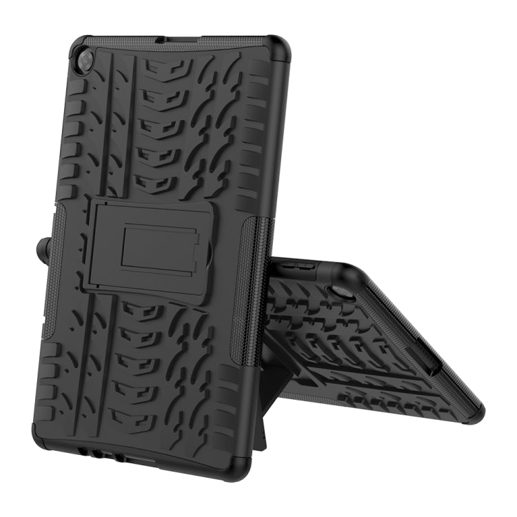 For Huawei MatePad T10/T10S/Enjoy 2 Tire Texture Shockproof TPU+PC Protective Case with Holder