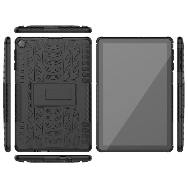 For Huawei MatePad T10/T10S/Enjoy 2 Tire Texture Shockproof TPU+PC Protective Case with Holder