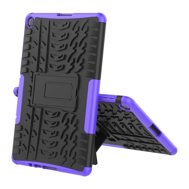 For Huawei MatePad T10/T10S/Enjoy 2 Tire Texture Shockproof TPU+PC Protective Case with Holder