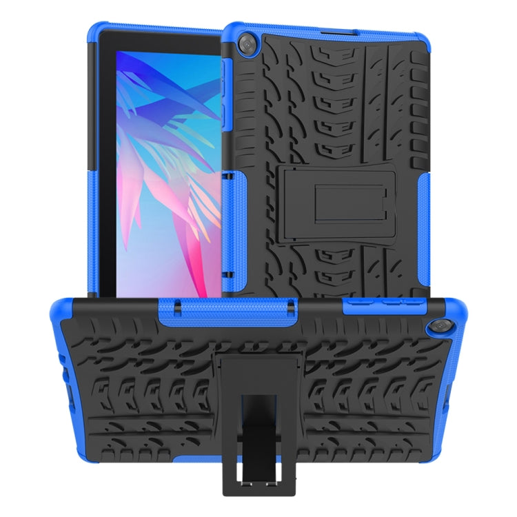 For Huawei MatePad T10/T10S/Enjoy 2 Tire Texture Shockproof TPU+PC Protective Case with Holder