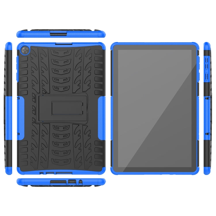 For Huawei MatePad T10/T10S/Enjoy 2 Tire Texture Shockproof TPU+PC Protective Case with Holder