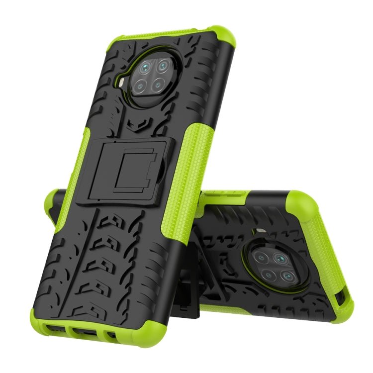 For Xiaomi Mi 10T Lite 5G Tire Texture Shockproof TPU+PC Protective Case with Holder