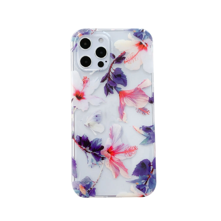For iPhone 11 Hollow Flowers Pattern TPU Protective Case